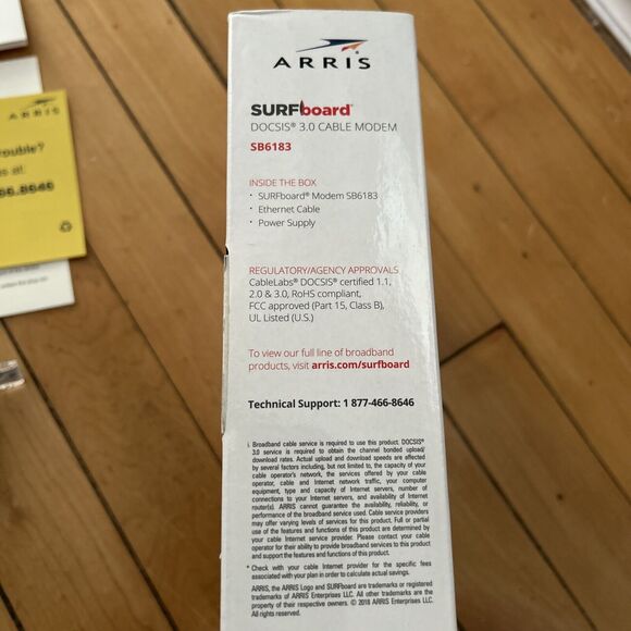 ARRIS SURFboard  SB6183 Black DOSCSIS 3.0 Cable Modem. Working. VGC - Picture 11 of 14